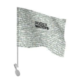 Флаг для автомобиля с принтом Roger Waters. The Wall в Курске, 100% полиэстер | Размер: 30*21 см | Тематика изображения на принте: pink floyd | roger waters | джордж уотерс | композитор | певец | поэт