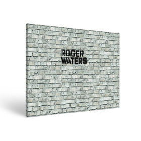 Холст прямоугольный с принтом Roger Waters. The Wall в Курске, 100% ПВХ |  | pink floyd | roger waters | джордж уотерс | композитор | певец | поэт