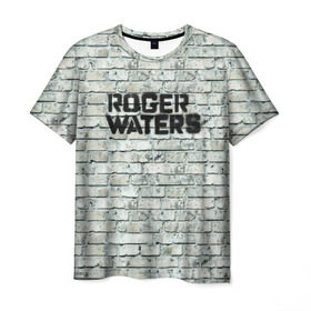 Мужская футболка 3D с принтом Roger Waters. The Wall в Курске, 100% полиэфир | прямой крой, круглый вырез горловины, длина до линии бедер | pink floyd | roger waters | джордж уотерс | композитор | певец | поэт