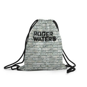 Рюкзак-мешок 3D с принтом Roger Waters. The Wall в Курске, 100% полиэстер | плотность ткани — 200 г/м2, размер — 35 х 45 см; лямки — толстые шнурки, застежка на шнуровке, без карманов и подкладки | Тематика изображения на принте: pink floyd | roger waters | джордж уотерс | композитор | певец | поэт
