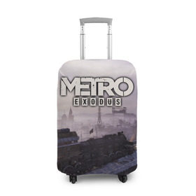 Чехол для чемодана 3D с принтом Metro Exodus в Курске, 86% полиэфир, 14% спандекс | двустороннее нанесение принта, прорези для ручек и колес | exodus | horror | metro | survival | исход | метро | мутация | оружия | стелс | шутер | экшен