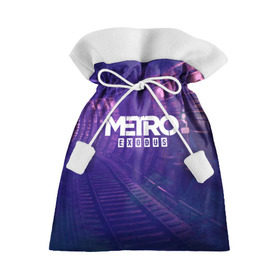 Подарочный 3D мешок с принтом METRO EXODUS в Курске, 100% полиэстер | Размер: 29*39 см | Тематика изображения на принте: 