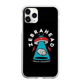 Чехол для iPhone 11 Pro Max матовый с принтом Zebrahead - Brain Invaders в Курске, Силикон |  | album | brain | core | invaders | mind | rapcore | rock | ufo | zebrahead | альбом | зебрахед | мозг
