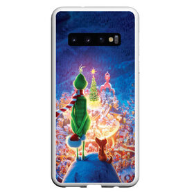 Чехол для Samsung Galaxy S10 с принтом Dr Seuss The Grinch в Курске, Силикон | Область печати: задняя сторона чехла, без боковых панелей | Тематика изображения на принте: benedict | christmas | cumberbatch | grinch | max | whoville | winter | бенедикт | год | гринч | зима | камбербэтч | ктоград | макс | новый | рождество | снег | снежинки