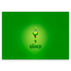 Поздравительная открытка с принтом Dr. Seuss The Grinch в Курске, 100% бумага | плотность бумаги 280 г/м2, матовая, на обратной стороне линовка и место для марки
 | benedict | christmas | cumberbatch | grinch | max | whoville | winter | бенедикт | год | гринч | зима | камбербэтч | ктоград | макс | новый | рождество | снег | снежинки