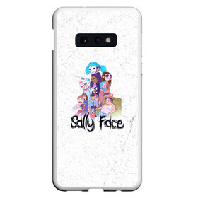 Чехол для Samsung S10E с принтом Sally Face в Курске, Силикон | Область печати: задняя сторона чехла, без боковых панелей | sally face | гизмо | девид | девочка | игра | лари | ларри | мальчик | маска | мрачная | на лице | пых | с протезом | сал | сали | салли | салли фейс | фейс | фэйс | эддисон | эшли