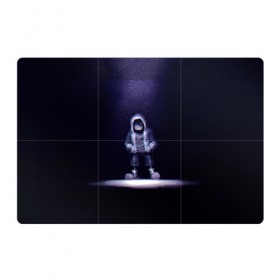 Магнитный плакат 3Х2 с принтом Санс в Курске, Полимерный материал с магнитным слоем | 6 деталей размером 9*9 см | game | sans | undertale | игра | санс