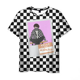 Мужская футболка 3D с принтом Френдзона Мэйклав в Курске, 100% полиэфир | прямой крой, круглый вырез горловины, длина до линии бедер | бойчик | группа | музыка | мультяшка | мэйклав | песни | подростки | поп панк | френдзона