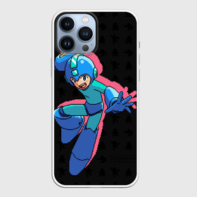 Чехол для iPhone 13 Pro Max с принтом Mega Man (pixel art) Black в Курске,  |  | 8 bit | 8bit | art | dendy | famicom | game | games | japan | japanese | man | mega | mega man | megaman | nes | pixel | pixel art | pixelart | retro | video games | videogames