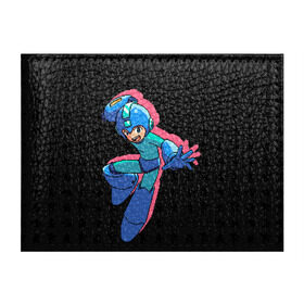 Обложка для студенческого билета с принтом Mega Man (pixel art) Black в Курске, натуральная кожа | Размер: 11*8 см; Печать на всей внешней стороне | 8 bit | 8bit | art | dendy | famicom | game | games | japan | japanese | man | mega | mega man | megaman | nes | pixel | pixel art | pixelart | retro | video games | videogames