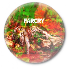 Значок с принтом FARCRY в Курске,  металл | круглая форма, металлическая застежка в виде булавки | Тематика изображения на принте: 