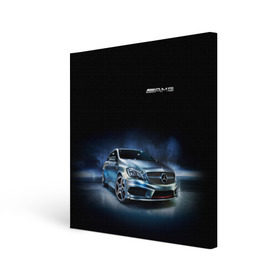 Холст квадратный с принтом Mercedes AMG в Курске, 100% ПВХ |  | car | mercedes | mercedes   benz | motorsport | автомобиль | автоспорт | мерседес | спорткар