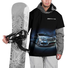 Накидка на куртку 3D с принтом Mercedes AMG в Курске, 100% полиэстер |  | car | mercedes | mercedes   benz | motorsport | автомобиль | автоспорт | мерседес | спорткар