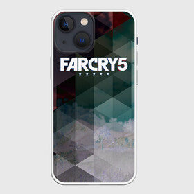 Чехол для iPhone 13 mini с принтом FarCry polygon в Курске,  |  | Тематика изображения на принте: far cry | far cry 5 | far cry new dawn | far cry primal | farcry | fc 5 | fc5 | game | new dawn | primal | игры | постапокалипсис | фар край | фар край 5