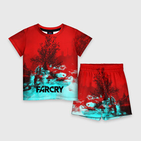 Детский костюм с шортами 3D с принтом FARCRY в Курске,  |  | far cry | far cry 5 | far cry new dawn | far cry primal | farcry | fc 5 | fc5 | game | new dawn | primal | игры | постапокалипсис | фар край | фар край 5