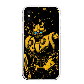 Чехол для iPhone XS Max матовый с принтом Bumblebee в Курске, Силикон | Область печати: задняя сторона чехла, без боковых панелей | kefer | volkswagen | автобот | бамблби | трансформатор | трансформаторы | шершень | шмель