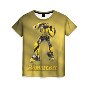 Женская футболка 3D с принтом Bumblebee -3- в Курске, 100% полиэфир ( синтетическое хлопкоподобное полотно) | прямой крой, круглый вырез горловины, длина до линии бедер | kefer | volkswagen | автобот | бамблби | трансформатор | трансформаторы | шершень | шмель