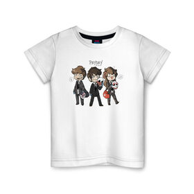 Детская футболка хлопок с принтом PayDay в Курске, 100% хлопок | круглый вырез горловины, полуприлегающий силуэт, длина до линии бедер | 2 | pay day | payday | бандиты | игра | маски