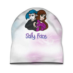 Шапка 3D с принтом Sally Face в Курске, 100% полиэстер | универсальный размер, печать по всей поверхности изделия | sally face | гизмо | девид | девочка | игра | лари | ларри | мальчик | маска | мрачная | на лице | пых | с протезом | сал | сали | салли | салли фейс | фейс | фэйс | эддисон | эшли