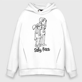 Мужское худи Oversize хлопок с принтом Sally Face в Курске, френч-терри — 70% хлопок, 30% полиэстер. Мягкий теплый начес внутри —100% хлопок | боковые карманы, эластичные манжеты и нижняя кромка, капюшон на магнитной кнопке | sally face | гизмо | девид | девочка | игра | лари | ларри | мальчик | маска | мрачная | на лице | пых | с протезом | сал | сали | салли | салли фейс | фейс | фэйс | эддисон | эшли