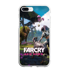 Чехол для iPhone 7Plus/8 Plus матовый с принтом FARCRYNEW DAWN в Курске, Силикон | Область печати: задняя сторона чехла, без боковых панелей | far cry | far cry 5 | far cry new dawn | far cry primal | farcry | fc 5 | fc5 | game | new dawn | primal | игры | постапокалипсис | фар край | фар край 5