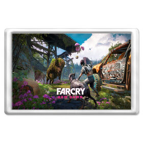 Магнит 45*70 с принтом FARCRY:NEW DAWN в Курске, Пластик | Размер: 78*52 мм; Размер печати: 70*45 | far cry | far cry 5 | far cry new dawn | far cry primal | farcry | fc 5 | fc5 | game | new dawn | primal | игры | постапокалипсис | фар край | фар край 5