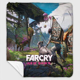 Плед с рукавами с принтом FARCRYNEW DAWN в Курске, 100% полиэстер | Закругленные углы, все края обработаны. Ткань не мнется и не растягивается. Размер 170*145 | far cry | far cry 5 | far cry new dawn | far cry primal | farcry | fc 5 | fc5 | game | new dawn | primal | игры | постапокалипсис | фар край | фар край 5