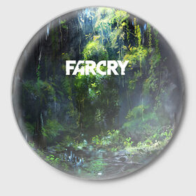 Значок с принтом FarCry в Курске,  металл | круглая форма, металлическая застежка в виде булавки | 