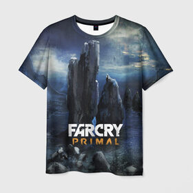 Мужская футболка 3D с принтом FarCry primal в Курске, 100% полиэфир | прямой крой, круглый вырез горловины, длина до линии бедер | 