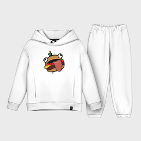 Детский костюм хлопок Oversize с принтом Durr burger в Курске,  |  | Тематика изображения на принте: battle | durrr | fastfood | fortnite | royale | бургер | еда | фастфуд