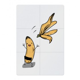 Магнитный плакат 2Х3 с принтом Банана в Курске, Полимерный материал с магнитным слоем | 6 деталей размером 9*9 см | банан | еда | прикол | юмор