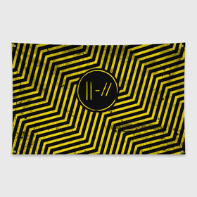 Флаг-баннер с принтом Twenty One Pilots - Trench в Курске, 100% полиэстер | размер 67 х 109 см, плотность ткани — 95 г/м2; по краям флага есть четыре люверса для крепления | band | best | blurry | face | indie | logo | music | one | pilots | pop | regional | rock | symbol | top | trench | twenty | vessel | группа | инди | лого | логотип | музыка | пилоты | поп | рок | символ | топ | тренч