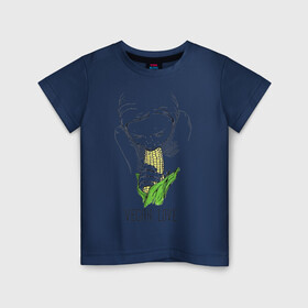 Детская футболка хлопок с принтом Vegan Love в Курске, 100% хлопок | круглый вырез горловины, полуприлегающий силуэт, длина до линии бедер | веганство | вегетарианство | здоровье | зелень | кукуруза | любовь | овощ | овощи | растение