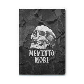 Обложка для автодокументов с принтом Memento mori в Курске, натуральная кожа |  размер 19,9*13 см; внутри 4 больших “конверта” для документов и один маленький отдел — туда идеально встанут права | black | death | life | memento mori | skeleton | skull | жизнь | скелет | череп | черный