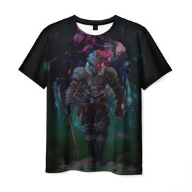 Мужская футболка 3D с принтом Убийца гоблинов - Рыцарь в Курске, 100% полиэфир | прямой крой, круглый вырез горловины, длина до линии бедер | Тематика изображения на принте: goblin slayer | knight | рыцарь