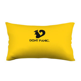 Подушка 3D антистресс с принтом Dont Panic. в Курске, наволочка — 100% полиэстер, наполнитель — вспененный полистирол | состоит из подушки и наволочки на молнии | Тематика изображения на принте: dont panic | белка | енот | скунс