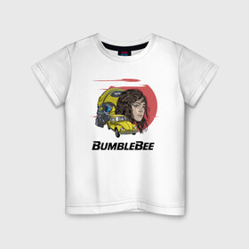 Детская футболка хлопок с принтом Бамблби  в Курске, 100% хлопок | круглый вырез горловины, полуприлегающий силуэт, длина до линии бедер | bumblebee | kefer | volkswagen | автобот | трансформер | трансформеры | уотсон | шершень | шмель