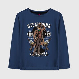 Детский лонгслив хлопок с принтом Steampunk в Курске, 100% хлопок | круглый вырез горловины, полуприлегающий силуэт, длина до линии бедер | steam punk | панк | ретро | стимпанк