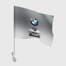 Флаг для автомобиля с принтом BMW Vision в Курске, 100% полиэстер | Размер: 30*21 см | bmw | car | germany | motorsport | sports car | автомобиль | автоспорт | бмв | германия | спорткар