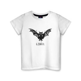Детская футболка хлопок с принтом Lizer в Курске, 100% хлопок | круглый вырез горловины, полуприлегающий силуэт, длина до линии бедер | hip hop | lizer | rap | реп | рэп