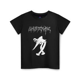Детская футболка хлопок с принтом ghostemane(2) в Курске, 100% хлопок | круглый вырез горловины, полуприлегающий силуэт, длина до линии бедер | Тематика изображения на принте: hip hop | rap