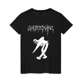 Женская футболка хлопок с принтом ghostemane(2) в Курске, 100% хлопок | прямой крой, круглый вырез горловины, длина до линии бедер, слегка спущенное плечо | hip hop | rap