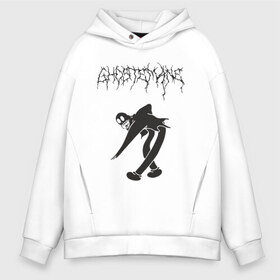 Мужское худи Oversize хлопок с принтом ghostemane(3) в Курске, френч-терри — 70% хлопок, 30% полиэстер. Мягкий теплый начес внутри —100% хлопок | боковые карманы, эластичные манжеты и нижняя кромка, капюшон на магнитной кнопке | hip hop | rap | реп | рэп