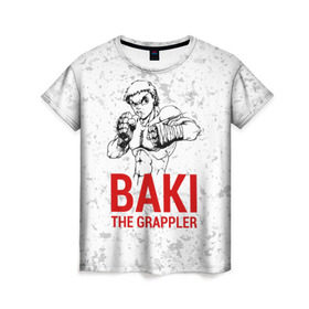 Женская футболка 3D с принтом Baki the Grappler / Боец Баки в Курске, 100% полиэфир ( синтетическое хлопкоподобное полотно) | прямой крой, круглый вырез горловины, длина до линии бедер | ahegao | anime | baki | fighter | grappler | manga | the | аниме | анимешники | анимешнику | ахегао | баки | боевые | боец | бойцы | доппо | драки | искусства | манга | мульт | мультик | сериал | хамма | юдзиро