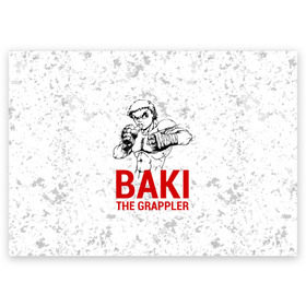 Поздравительная открытка с принтом Baki the Grappler / Боец Баки в Курске, 100% бумага | плотность бумаги 280 г/м2, матовая, на обратной стороне линовка и место для марки
 | ahegao | anime | baki | fighter | grappler | manga | the | аниме | анимешники | анимешнику | ахегао | баки | боевые | боец | бойцы | доппо | драки | искусства | манга | мульт | мультик | сериал | хамма | юдзиро