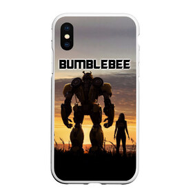 Чехол для iPhone XS Max матовый с принтом BUMBLEBEE в Курске, Силикон | Область печати: задняя сторона чехла, без боковых панелей | bumblebee | автобот | бамблби | герой | камаро | прайм | робот | трансформеры | фильм | шевроле