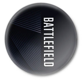 Значок с принтом BATTLEFIELD в Курске,  металл | круглая форма, металлическая застежка в виде булавки | Тематика изображения на принте: 