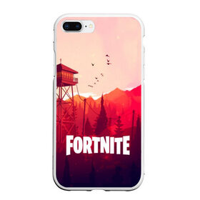 Чехол для iPhone 7Plus/8 Plus матовый с принтом FORTNITE в Курске, Силикон | Область печати: задняя сторона чехла, без боковых панелей | battle royale | fortnite | fortnite battle royale | futuresynth | game | outrun | retrowave | synth | synthwave | игры | ретровейв | синтвейв | фортнайт