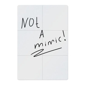 Магнитный плакат 2Х3 с принтом not a mimic! в Курске, Полимерный материал с магнитным слоем | 6 деталей размером 9*9 см | game | mimic | pre | игры | мимик