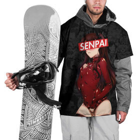 Накидка на куртку 3D с принтом Anime (Senpai 1) в Курске, 100% полиэстер |  | ahegao | anime | manga | sempai | senpai | аниме | ахегао | манга | семпай | сенпай